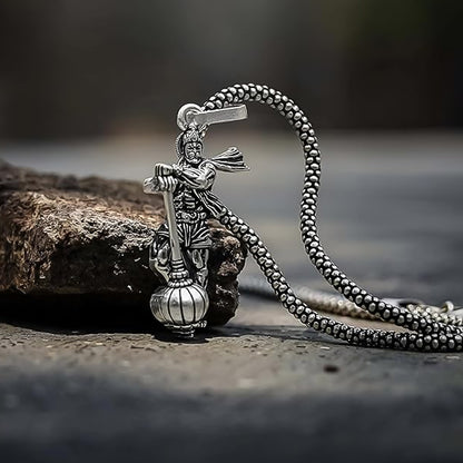 Divine Power: Hanuman Ji Pendant with Gada for Men and Women