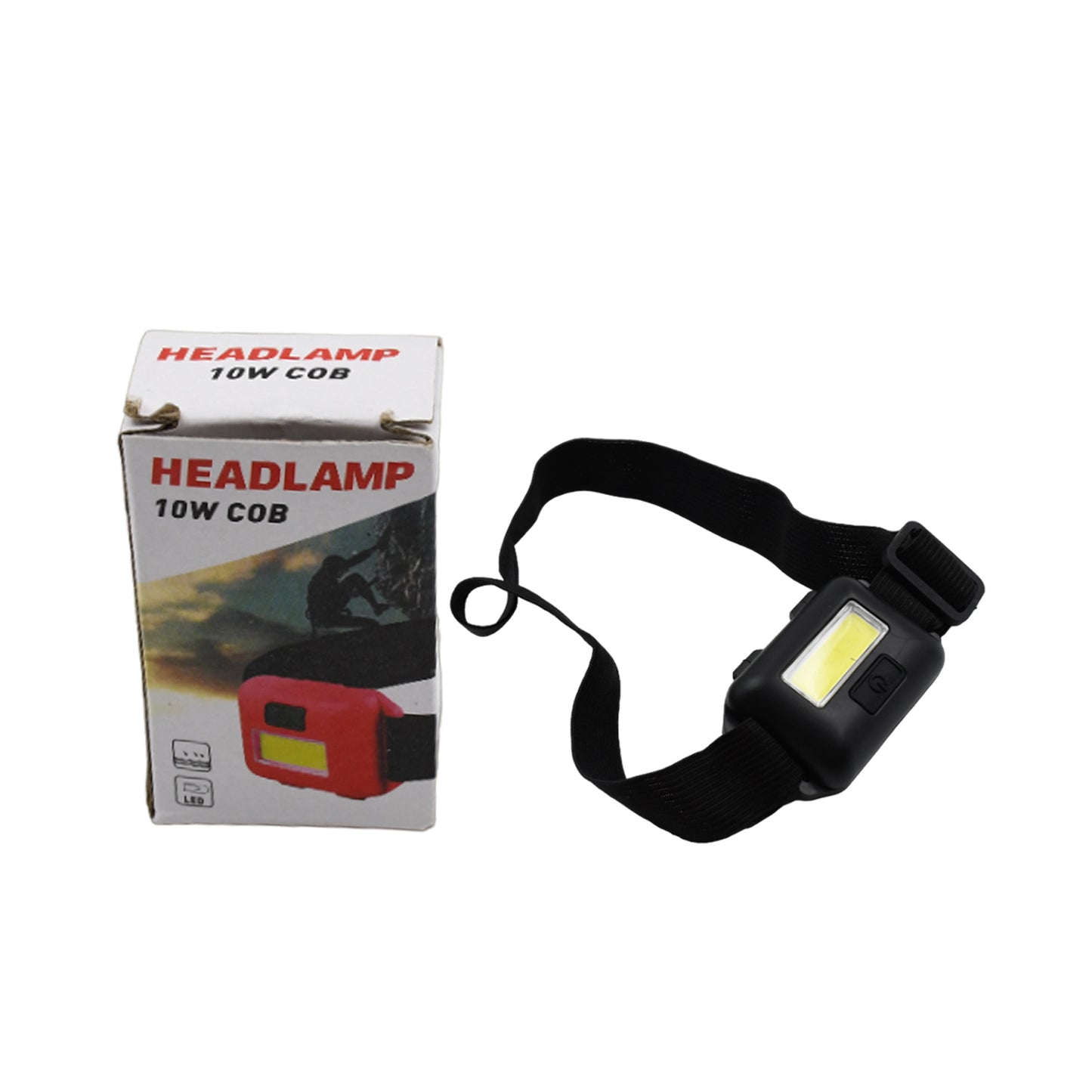 Waterproof Headlamp Flashlight - Portable 10W COB Light for Outdoor Adventures