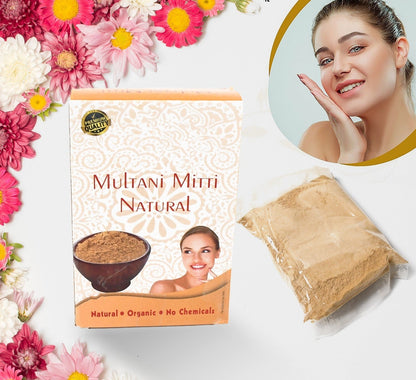 Herbal Tan Removal Face Pack – 100g Multani Mitti for All Ages