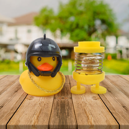 Car & Bike Bell - Spring Doll Dance Duck with Propeller Helmet (Mixed Design, 1 Pc)