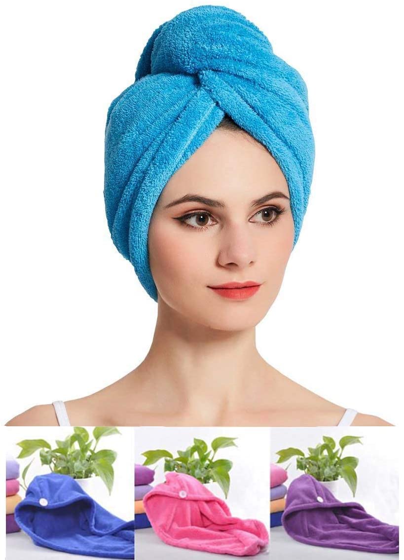 Quick Dry Turban Hair Cap