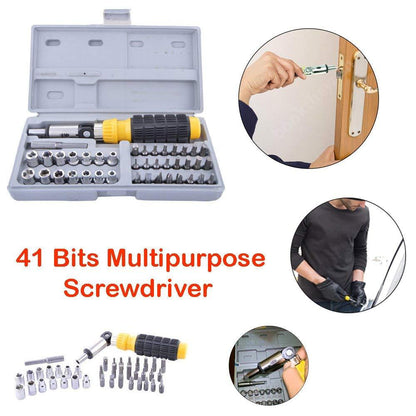 Comprehensive 41 Pcs Socket and Screwdriver Tool Kit