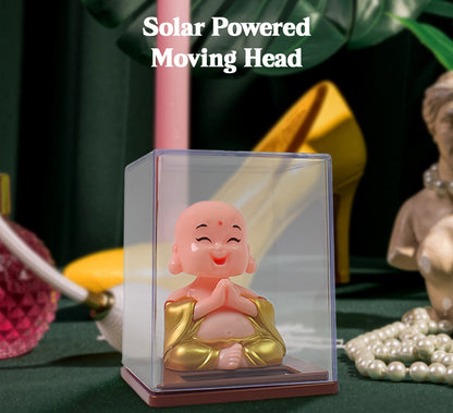 ZenDrive: Solar Buddha Car Ornament