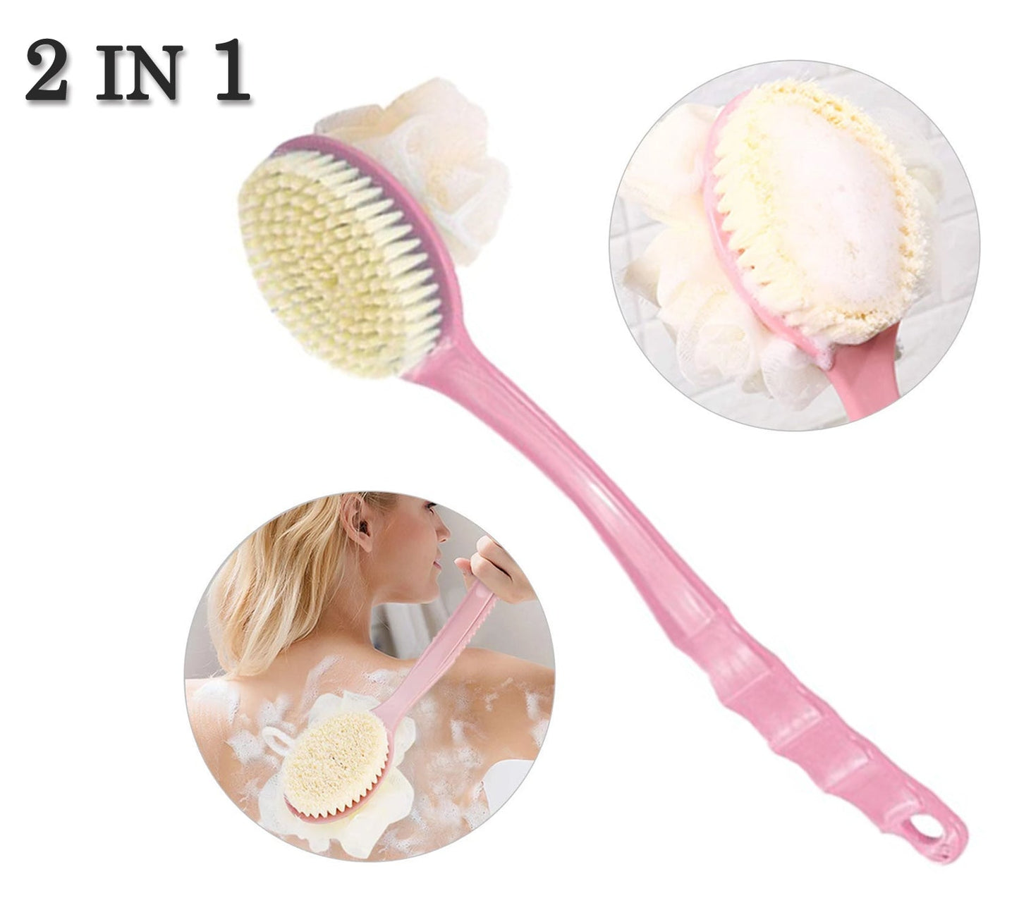 Flexi Clean Dual Bath Brush