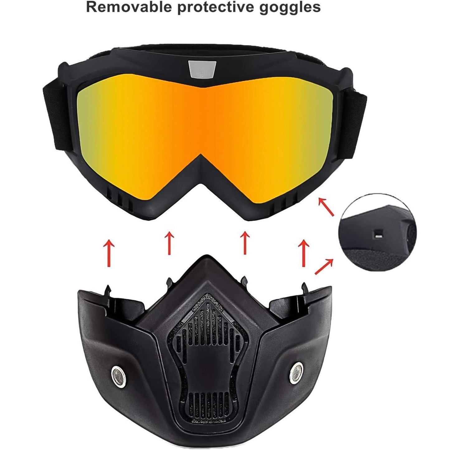 Windproof Glasses Mask-Motorcycle Off-Road Helmet Goggles   (1 Pc)