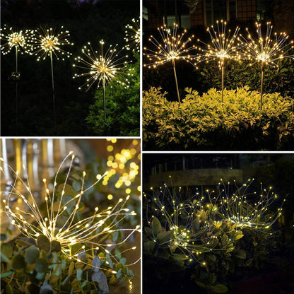 Colorful Multi LED Solar Garden Lights - 4 Pcs Set