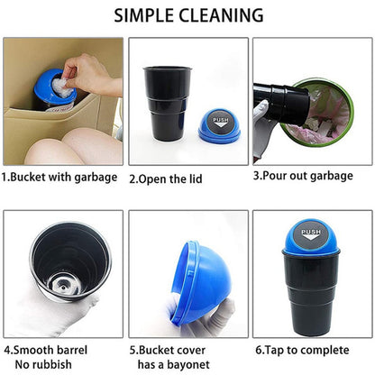 Mini Car Trash Bin Can Holder – Keep Your Car Clean and Tidy