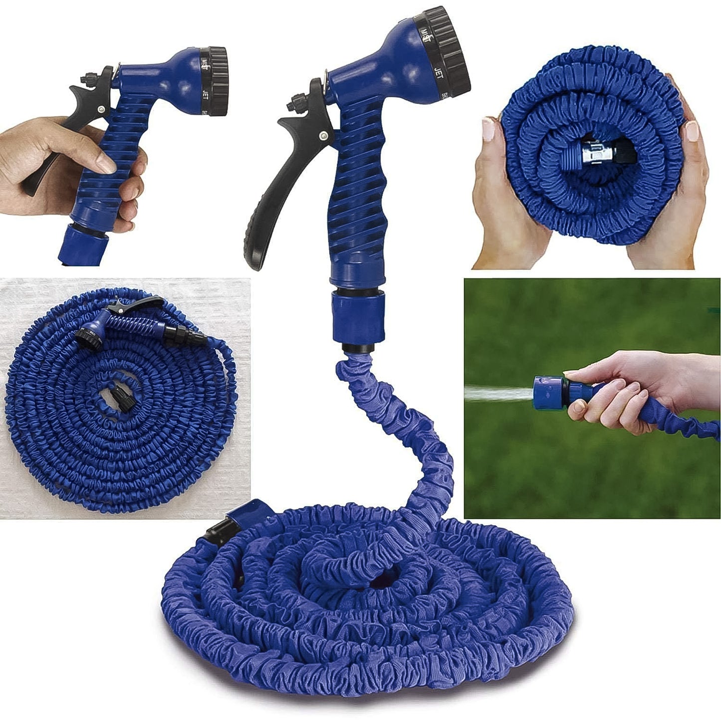 Expandable Magic Garden Hose with Spray Gun - 4 Metre Pipe (Mix Color)