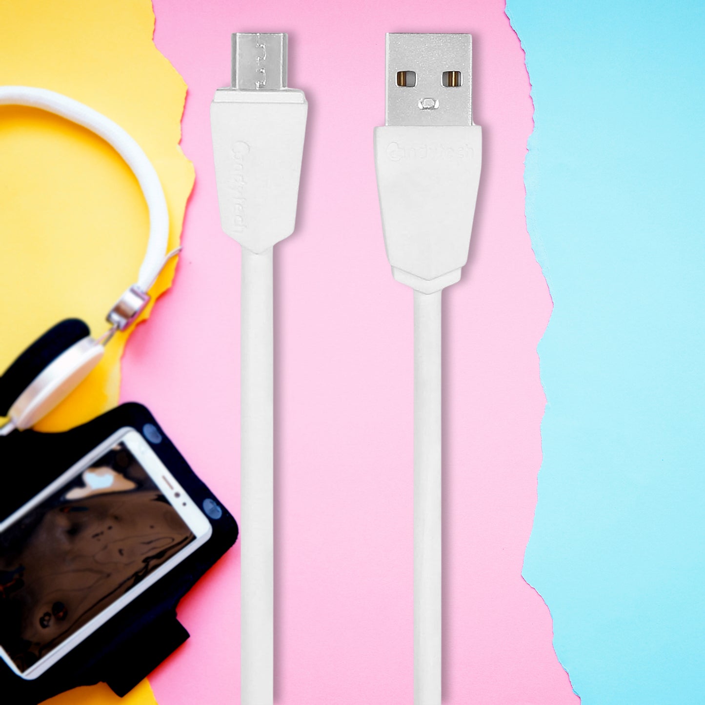 Fast Charging (2A ) Micro USB Cable - High-Speed Data Transfer for Android Devices (1m)