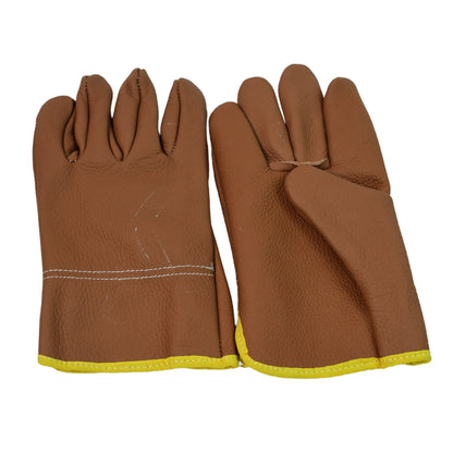 Gardening Gloves - Leather Safety Gloves for Heavy Duty Construction (1 Pair)