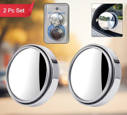 Car Blind Spot Side Mirror - HD Round Glass (2 Pcs Set)