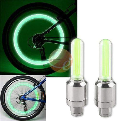 Tire Valve Cap Lights - LED Bike Wheel Lights