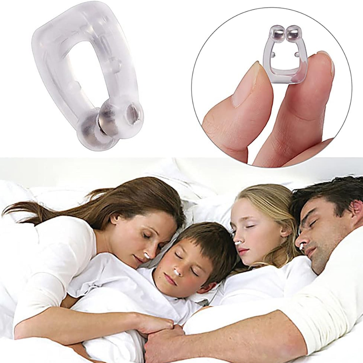 PRICADE Anti Snore Device for Men and Women Silicone Magnetic Nose Clip"