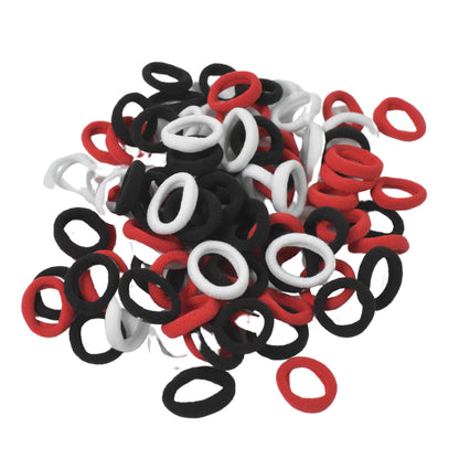 Small Hairbands for Hair - Rubber Bands (Pack of 50 / Multicolour)