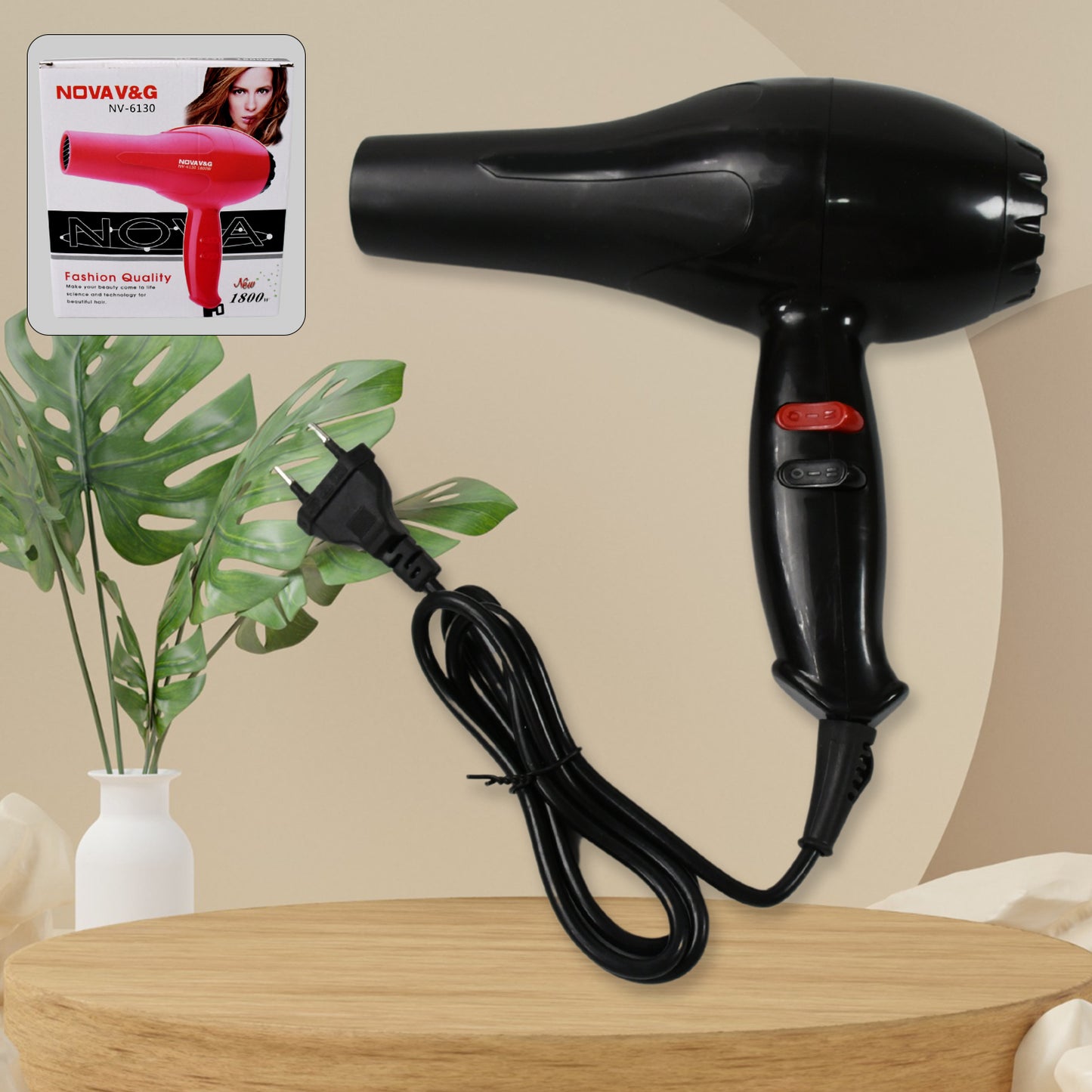 Professional Salon Hair Dryer – 1800 Watts, 2 Speed Settings for Men & Women