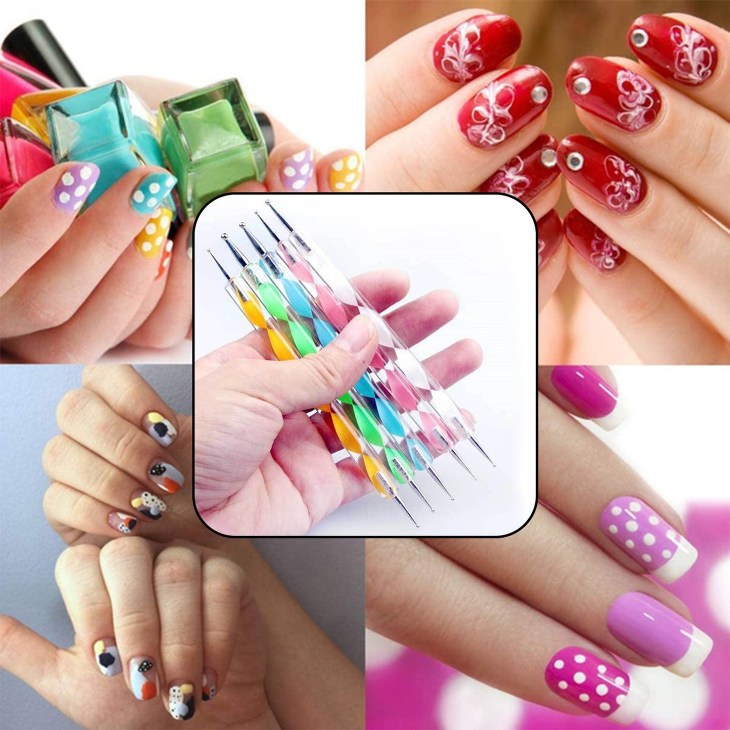 Fashionable Nail Art Point Pen Set for Women