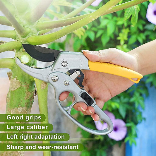 Pruning Shears - Enhanced Garden Shears with Ergonomic Labour-Saving Handle (200 MM / 1 Pc)