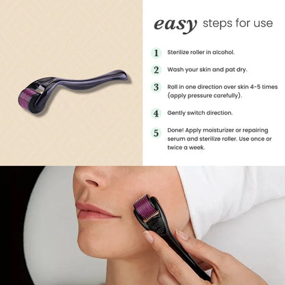 Derma Roller (2 MM) - Anti-Ageing and Scar Removal Tool Enhance Your Skincare Routine with Our Effective Derma Roller