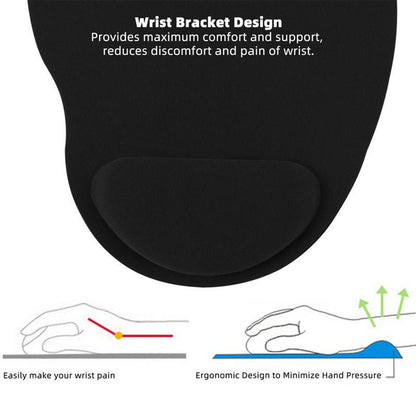 Wrist Support Mouse Pad for Comfortable Computer Use