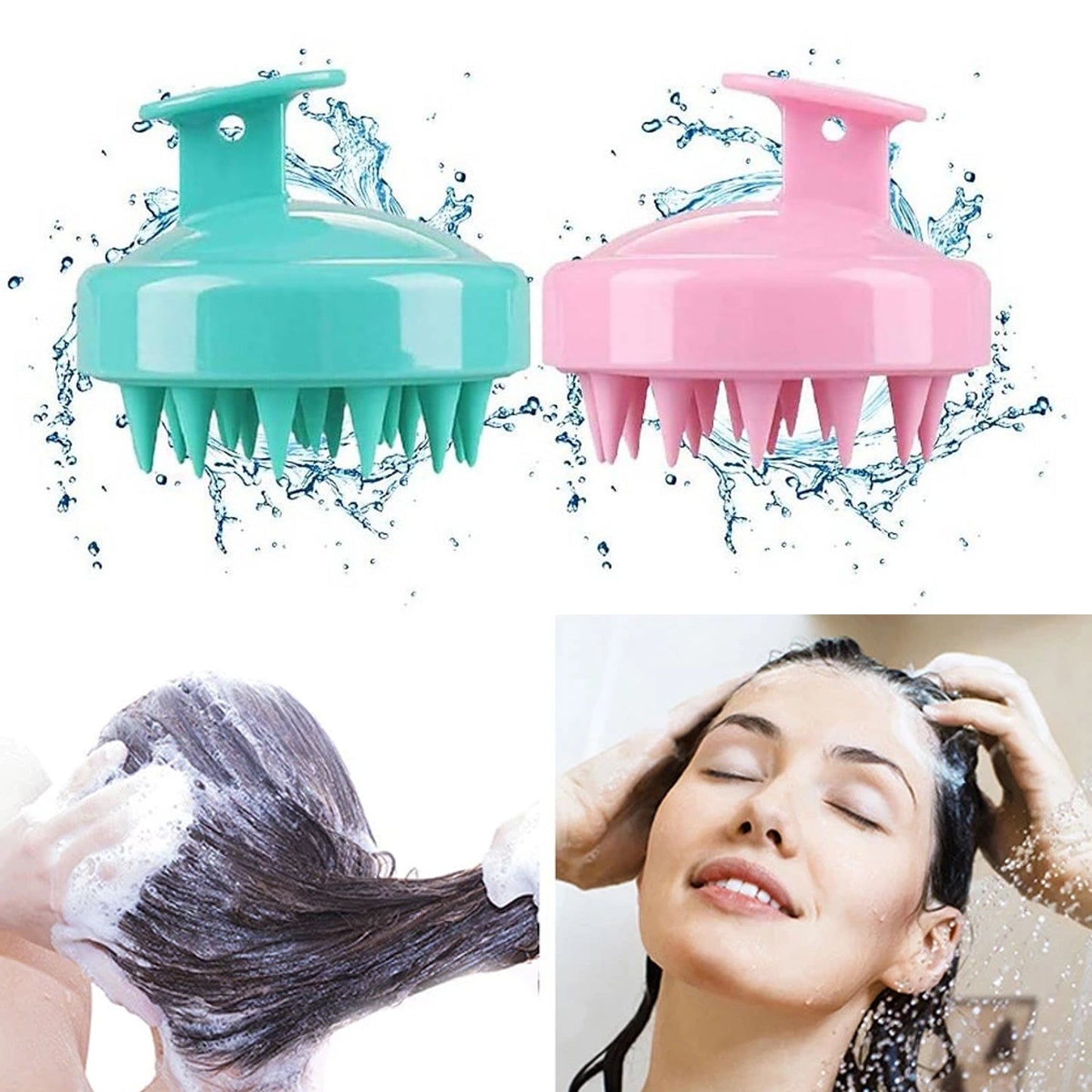 Adjustable Hair Scalp Massager Shampoo Brush