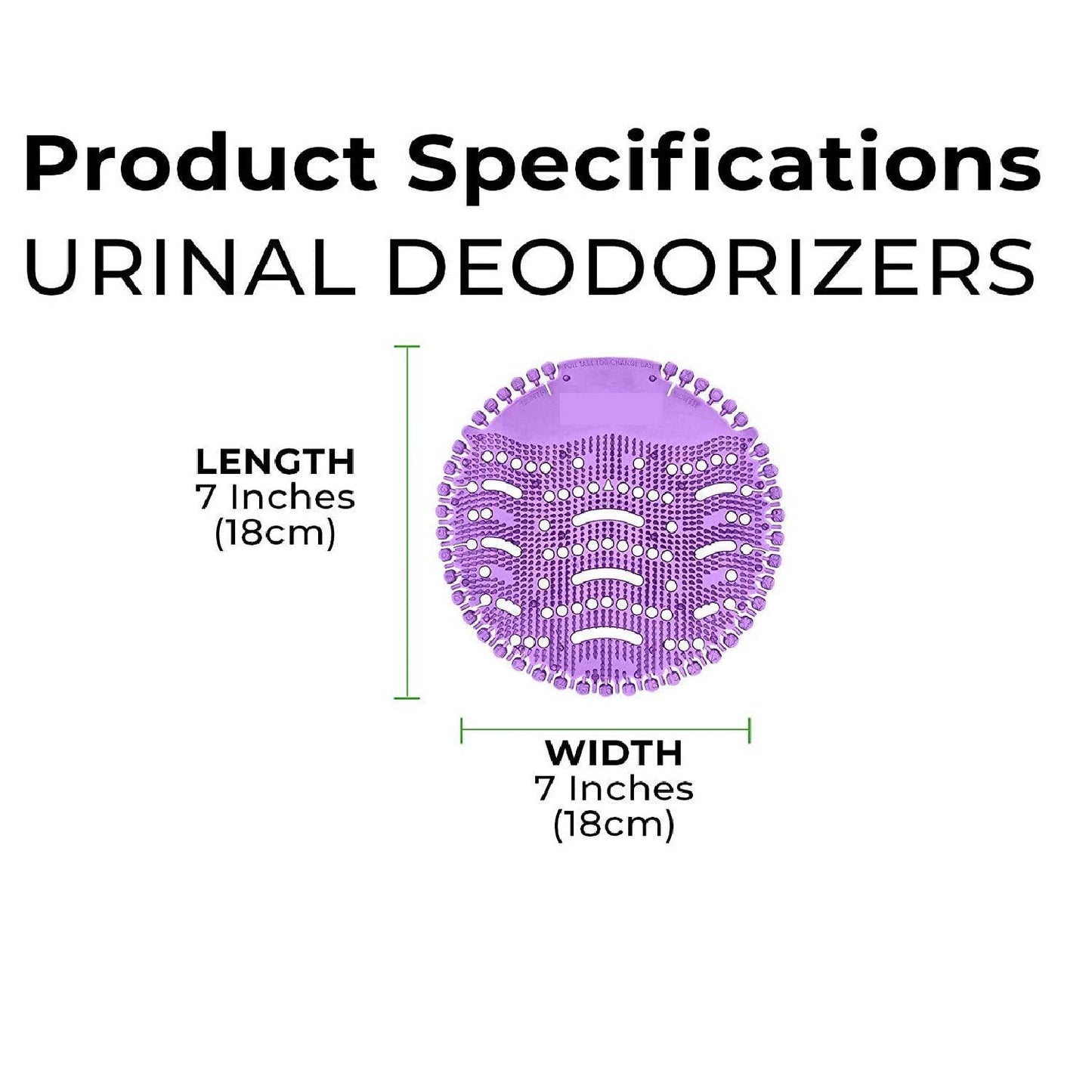 Durable Anti-Splash Urinal Screen – Round Mat for Effective Splash Control