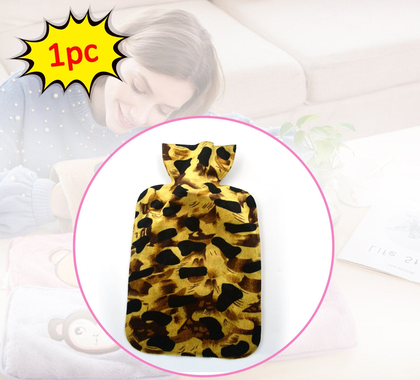 Personal Care Rubber Hot Water Heating Pad Bag for Pain Relief-Ultimate Comfort and Relief with Our Hot Water Bottle