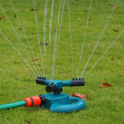 Garden Hose Water Sprinkler | 360° Rotating 3-Arm Design