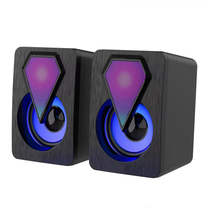 SoundGlow: RGB USB Desktop Speakers (2 Pc Set)