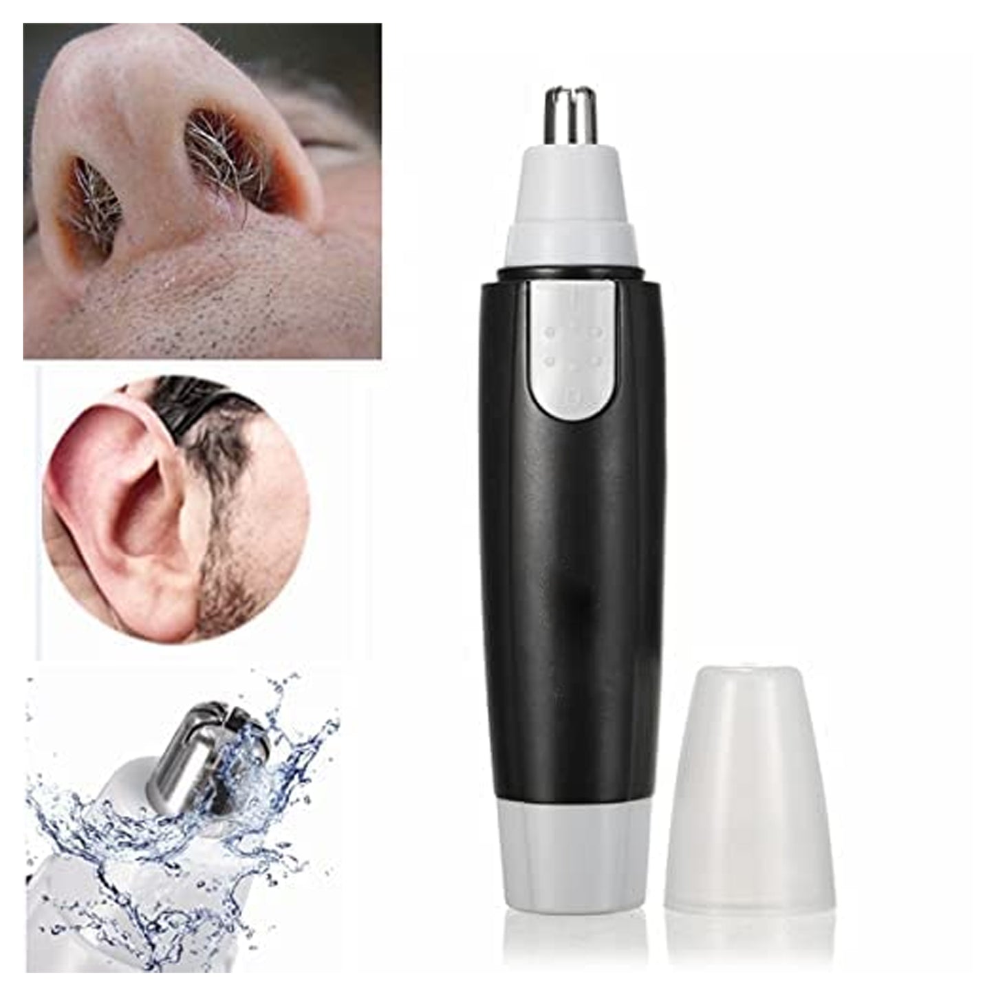 Battery-Operated Nose Clipper - Sharp Steel for Precision