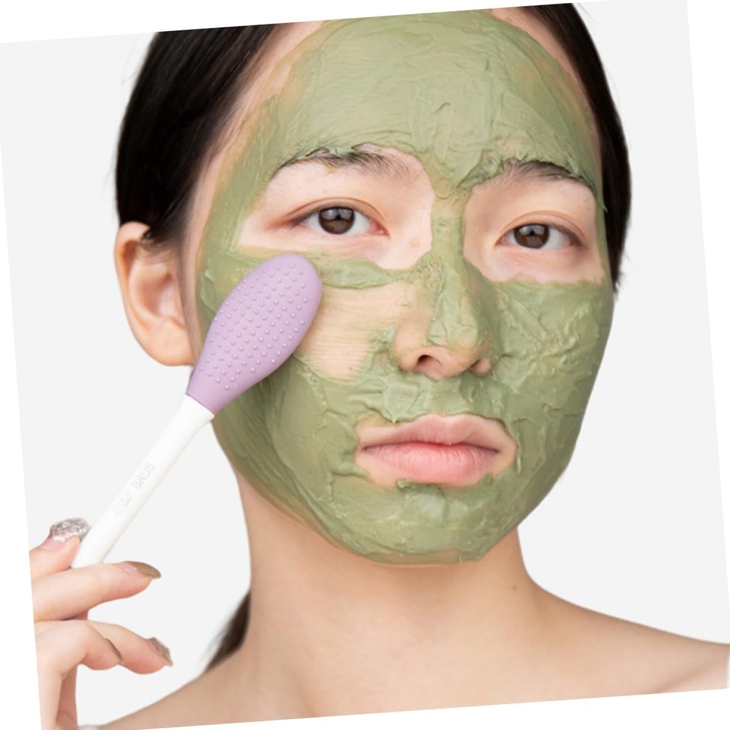 Silicone Facial Scrub and Mud Mask Applicator – Dual-Headed Beauty Tool