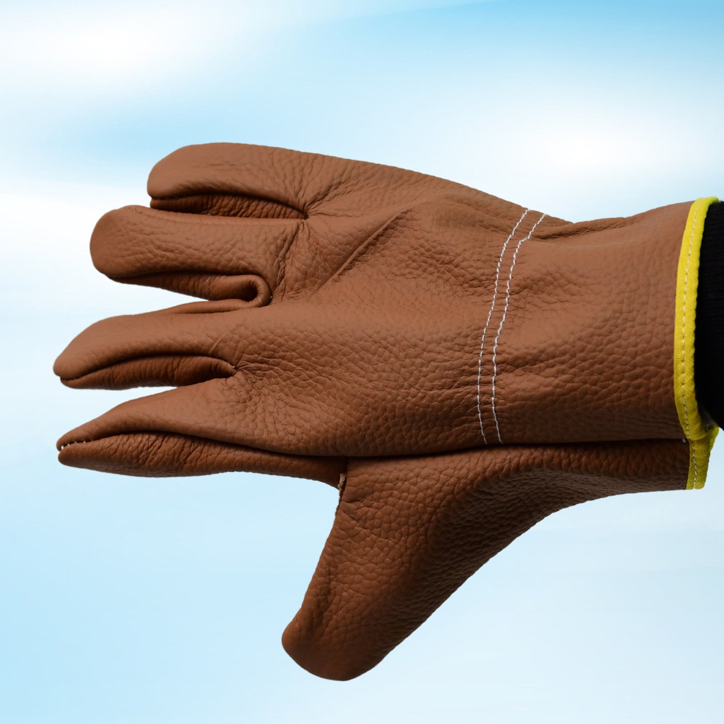 Gardening Gloves - Leather Safety Gloves for Heavy Duty Construction (1 Pair)