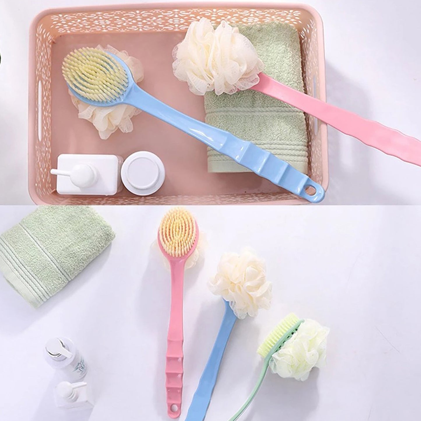 Flexi Clean Dual Bath Brush