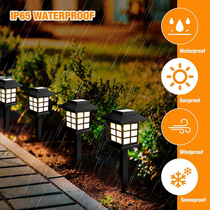 Solar Garden Lights (Pack of 2) | Waterproof Outdoor Landscape Lighting