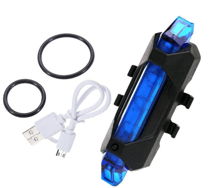 Rechargeable Bicycle Front Waterproof LED Light (Blue) – Illuminate Your Ride