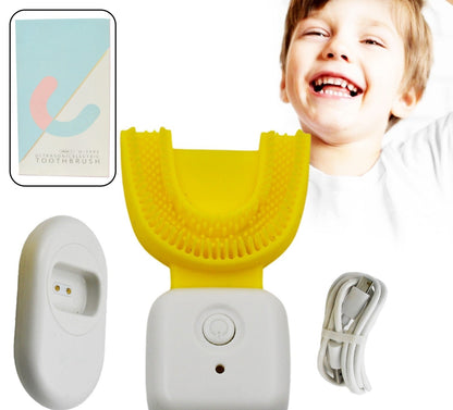 Waterproof Ultrasonic Toothbrush for Kids – U-Shaped & Rechargeable