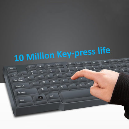 Wired USB Keyboard with 104 Keys - Ergonomic & Portable Typewriter Style (1 Pc)