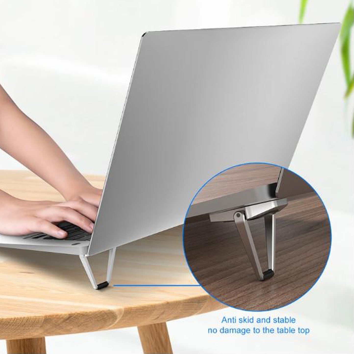 Mini Premium Metal Folding Portable Stand: Universal Compatibility for Laptops, Keyboards, and Tablets