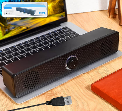 Plug & Play USB Speaker - Crisp Sound for Your Desktop