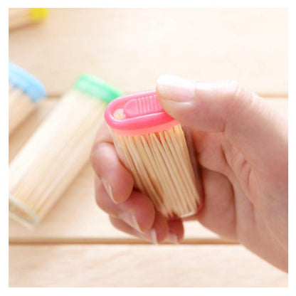 Bamboo Toothpicks with Dispenser Boxq - High-Quality and Eco-Friendly