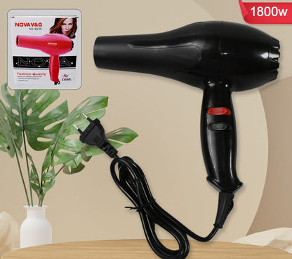 Professional Salon Hair Dryer – 1800 Watts, 2 Speed Settings for Men & Women