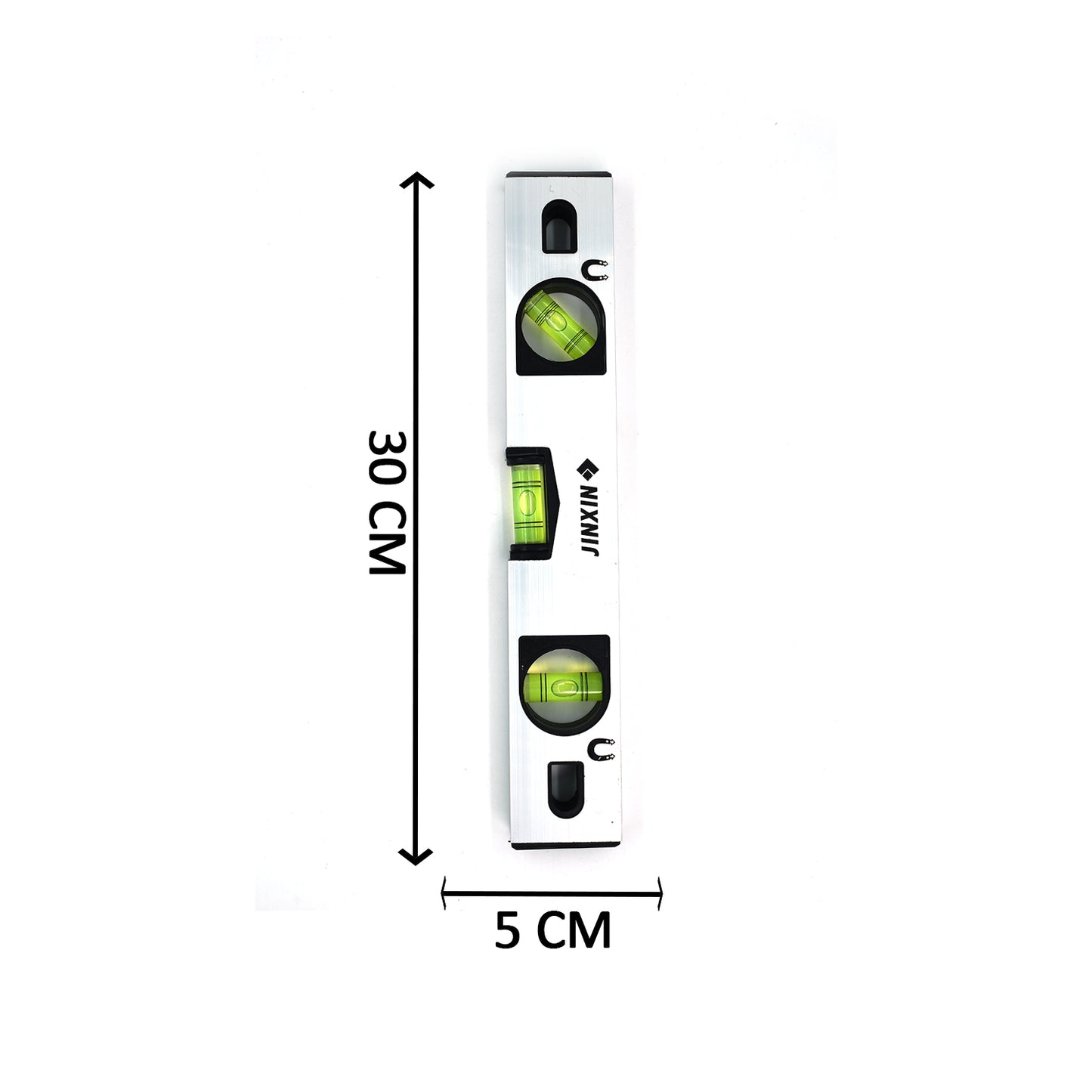 Aluminum Alloy Magnetic Torpedo Level | 30 Cm Metric Ruler