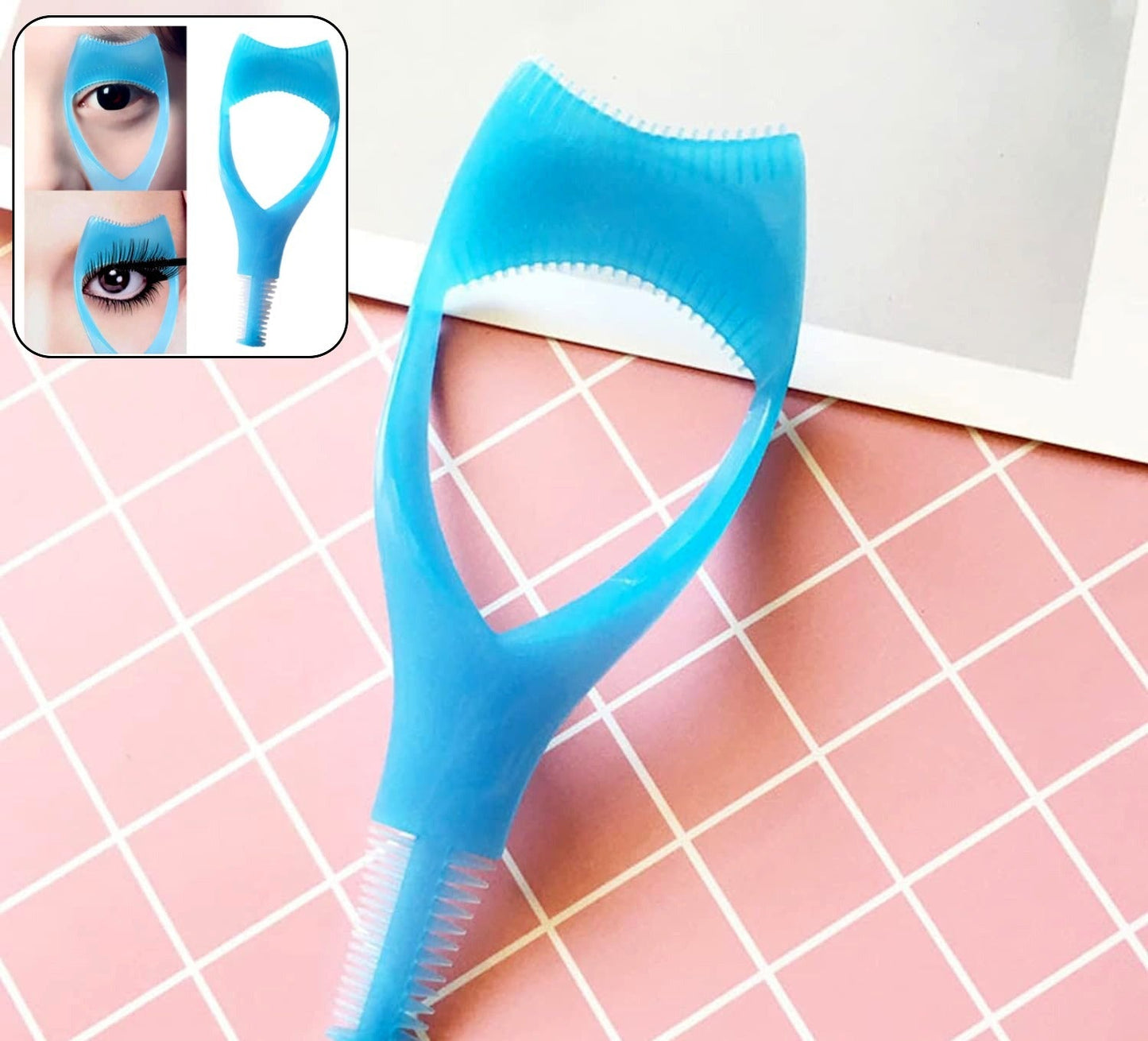 3 in 1 Makeup Eyelash Tool Upper Lower Lash Mascara Applicator Guide Eyelash Comb Cosmetic Tool"