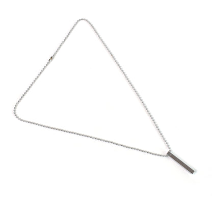 Sleek Minimalism: Stainless Steel Stick Necklace (1 Pc)