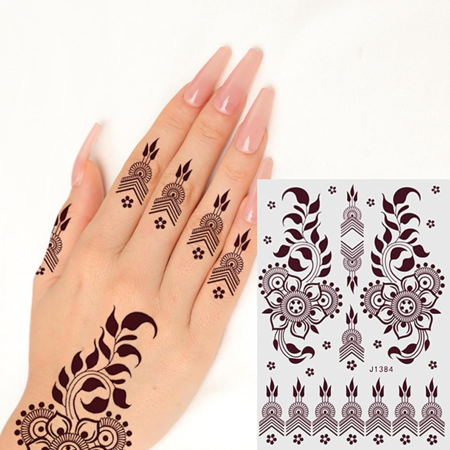 Adhesive Tattoos for Adults - Temporary Tattoos for Sticking (1 Sheet)