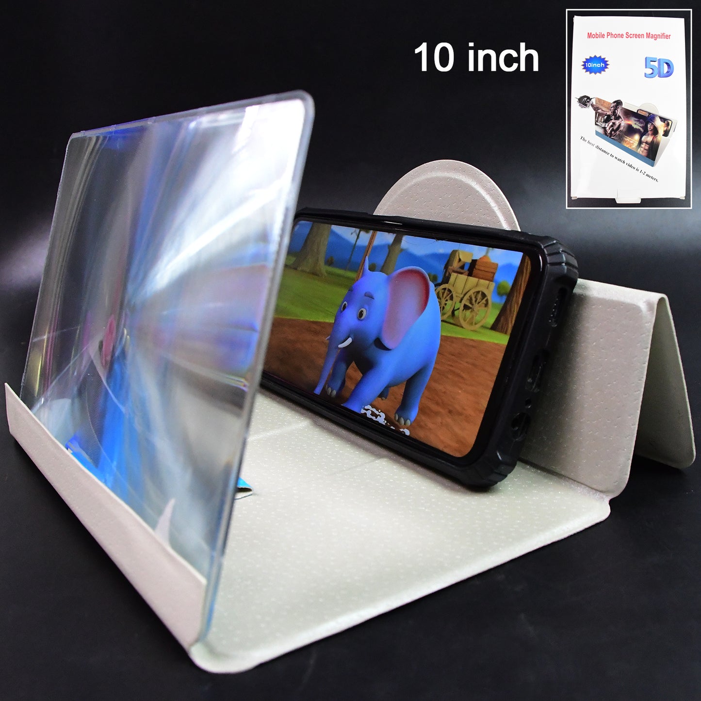 Mobile Phone Screen Magnifier Amplifier (10 Inch)-5D HD