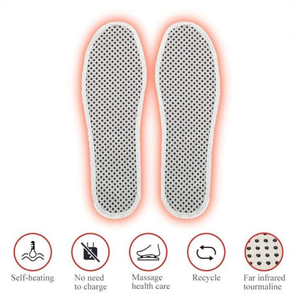 Massage Magnetic Self-Heating Insoles - Unisex Thermal Warm Shoe Pads (1 Pair)