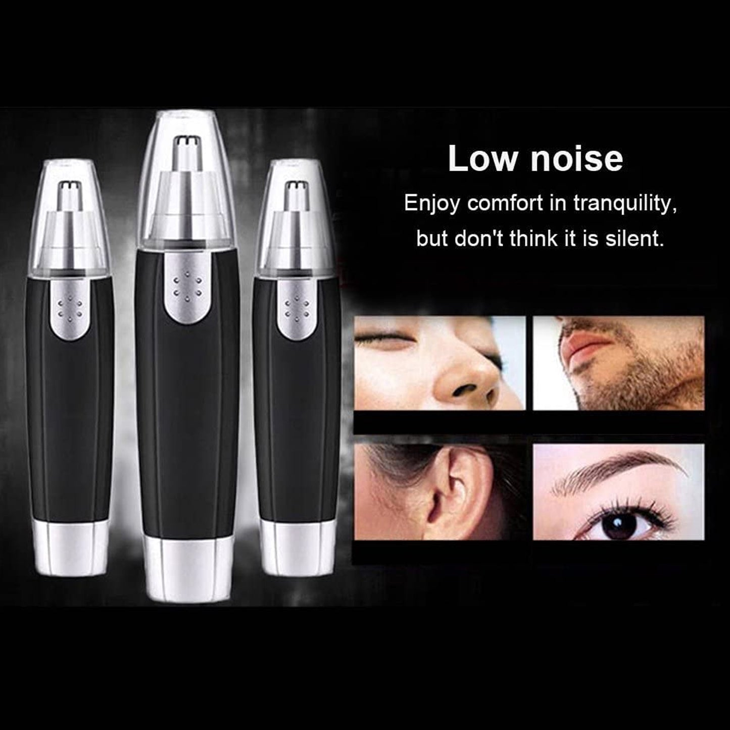 Battery-Operated Nose Clipper - Sharp Steel for Precision