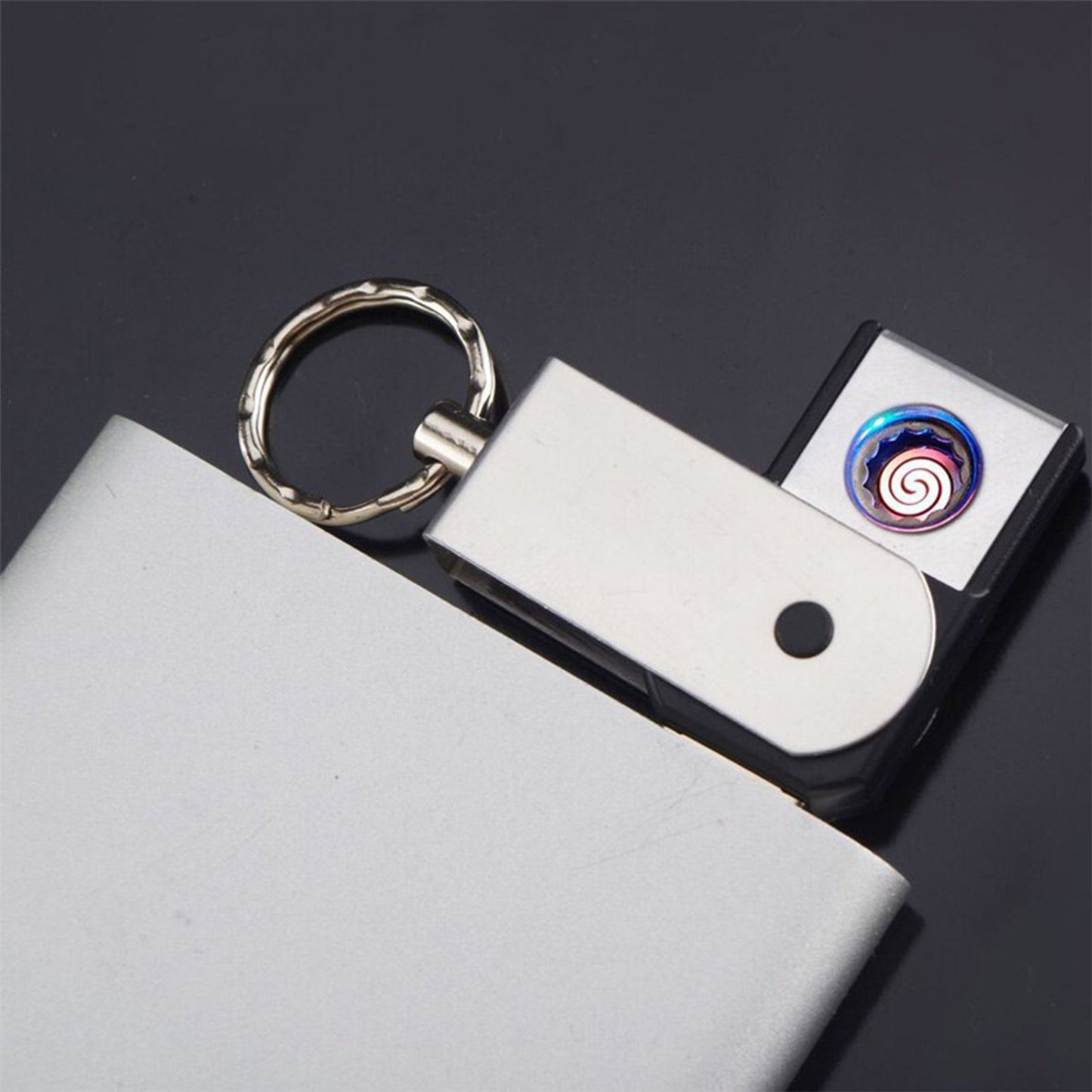 USB Mini Portable Lighter - Thin Metal, Creative Design