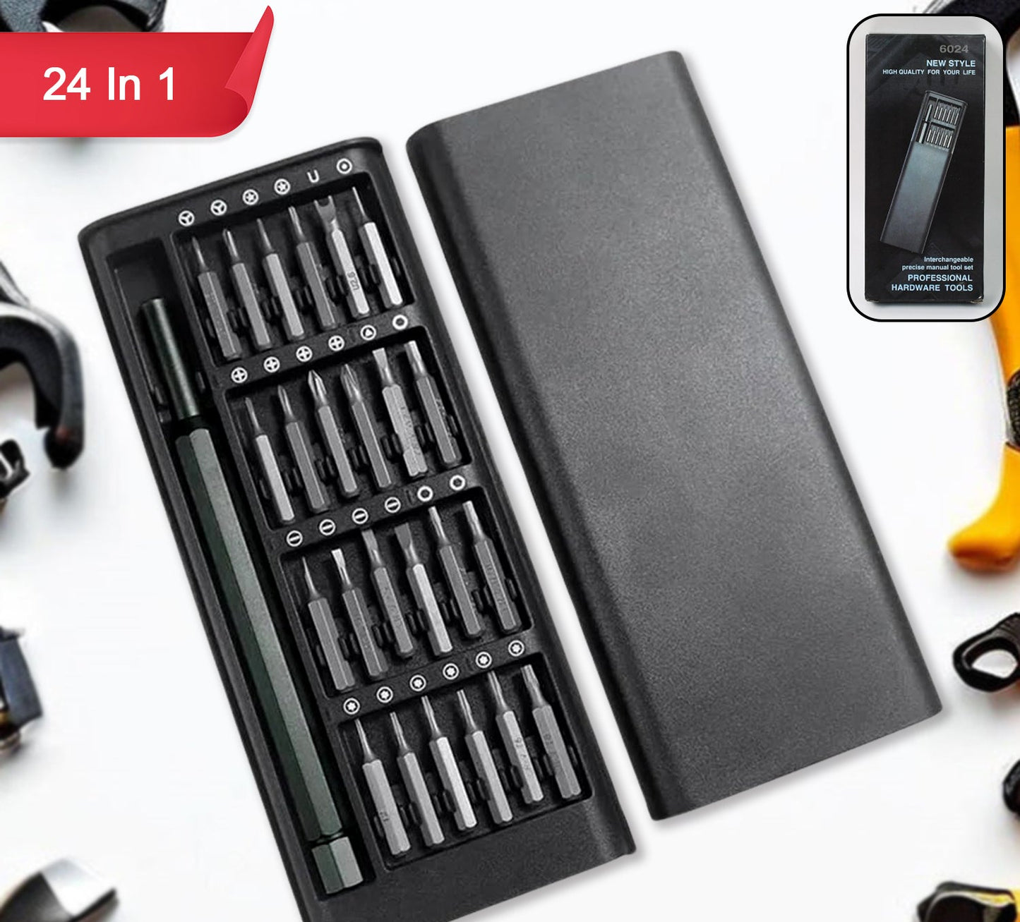 Complete Precision Screwdriver Set – 24 Pcs for All Your Needs