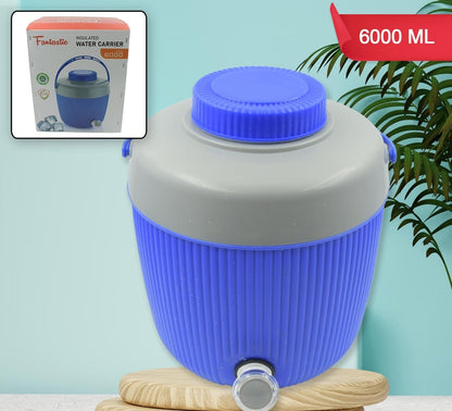 Heavy-Duty Insulated Plastic Water Jug for Home and Travel (6000 mL)